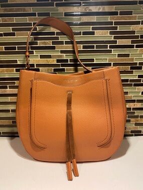 Marc Jacobs Maverick Saddle Shoulder Bag in Cognac